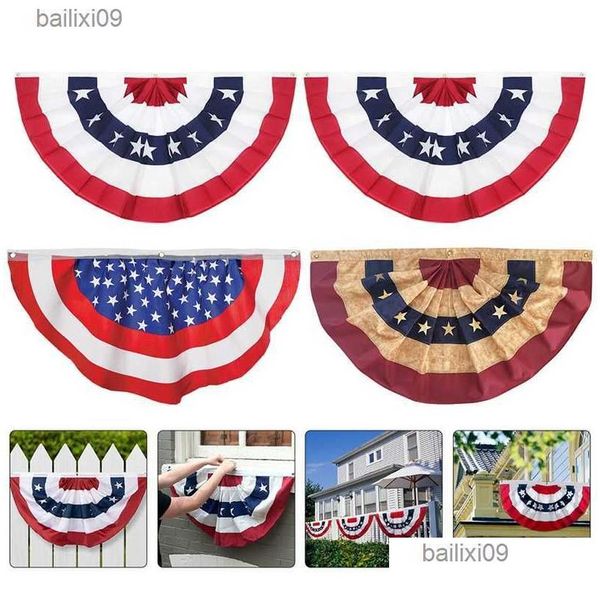 DECORAZIONE DECORAZIONE INDIDENDENZA GIORNO AMERICAN BANNER BANNER PATRITICO PAVILE FAV PLEAT USA PER IL 4 ° OUTDOOR DI JY DROP DEIL DHHFJ