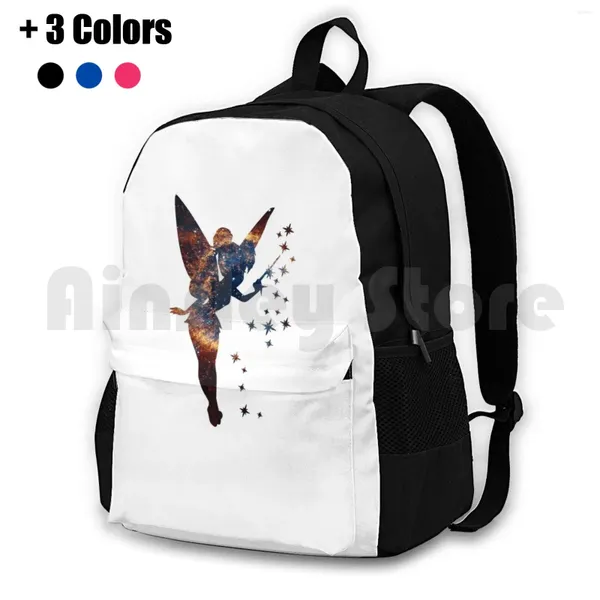 Backpack Galaxy-Autumn Edition Outdoor Caminhadas de caminhada escalada Bolsa esportiva desenho animado infantil galáxia branca fada fofa filhos incríveis