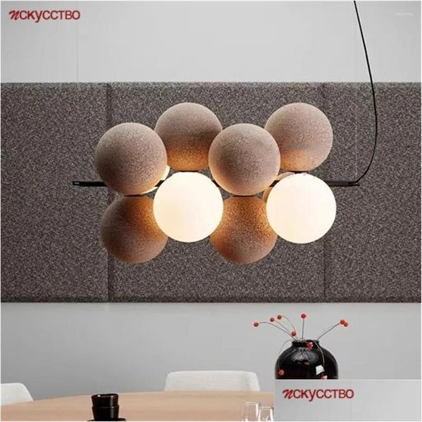 Lampadari designer nordico p a pallina vetro a bolla a LED per soggiorno cucina bar tavolo da pranzo tavolo a soppalco Idebiti di illuminazione Delive Dhizd Dhizd