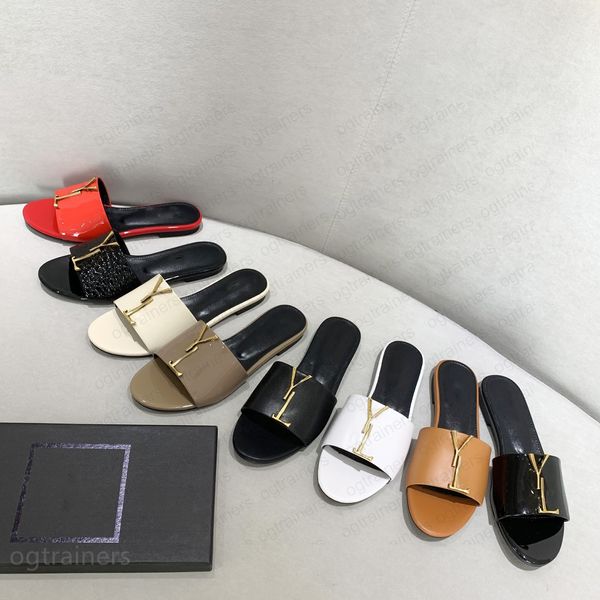 Designer Designer Slifori Fashion Sandalo Uva Sconto sottile Flip Nero Flip Scarpe Ladie Beige Sandali Flippers Black Bianco Orange Oro Oro