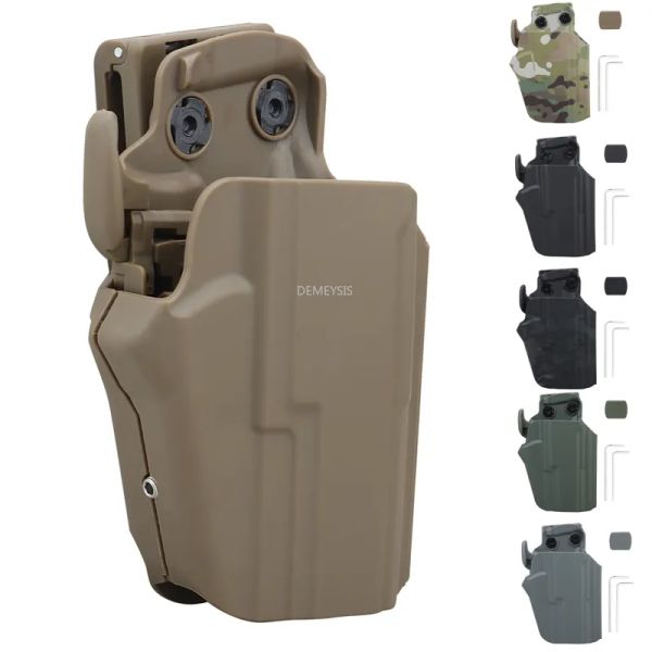 Acessórios Tactical Rick Pull Gun Holster ajustável ao ar livre caça ao ar livre coldres da cintura do coldre de pistolas de pistolas airsoft universal