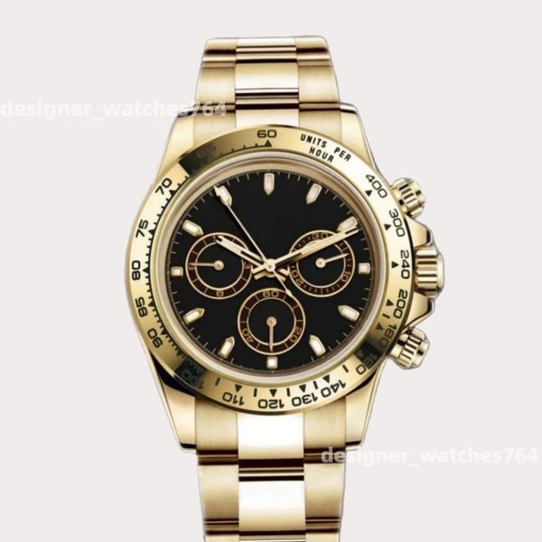 Saatler Erkekler Designer Luxury Menwatch Otomatik Mekanik Spor Altı Elli Zamanlayıcı 40mm Relojes Hareketi Saatler Yüksek Kaliteli Otomatik Saat Montre De Luxe Relogios