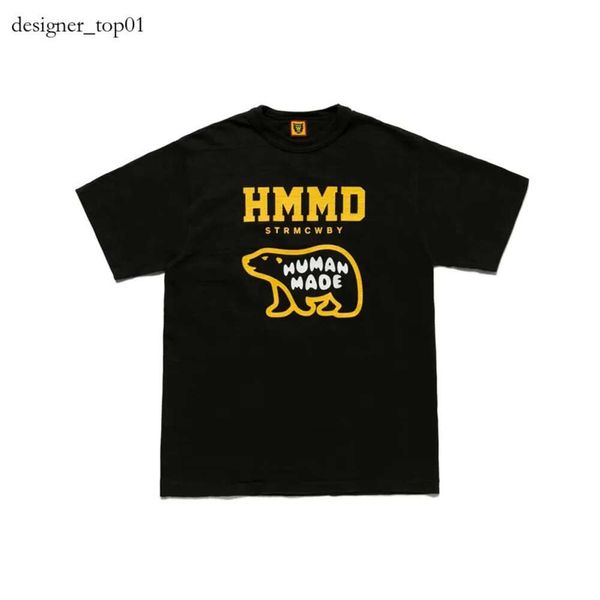 Designer de marca Human New Fashion Trends Trends Summer Men's Camisetas Cartoon Tiger Tiger Duck Duck Panda Pig Slub Algodão curta T-shirts de mangas curtas para homens Mulheres 6293