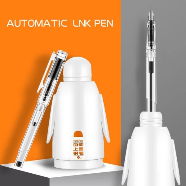 Canetas 10 segundos Automático Inkabsorbing GONTAIN Conjunto de caneta estudantil caligrafia caneta super fácil de usar artigos de papelaria inteligentes criativos