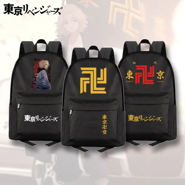 Borse anime giapponese Tokyo Revvengers zaino Borsa per la scuola di grande capacità per adolescenti ragazzi viaggiare per bambini bambini a tracolla casuale