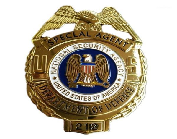 Badge de metal dos Estados Metal Agente Especial Detective Coat Lapeel Broche Pin Insignia Officer Emblem Cosplay Collection Film Show13871025