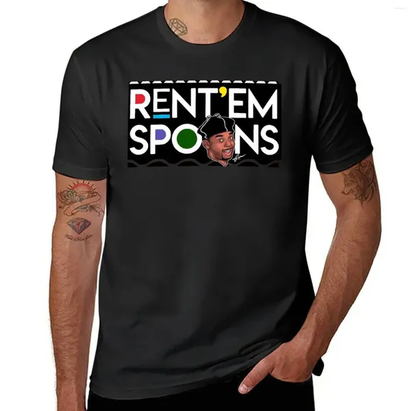 Herren-Tanktops Mieten Sie Em Spoons für T-Shirt Sommer Top übergroße süße Jungen weiße T-Shirts Herren Kleidung