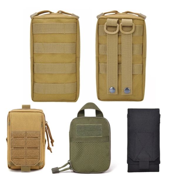 Accessori borsa tattica tattica multifunzionale MOLLE MOLLE militare Fanny Pack Picco di telefono per telefono da caccia Accessori Accessori per cintura