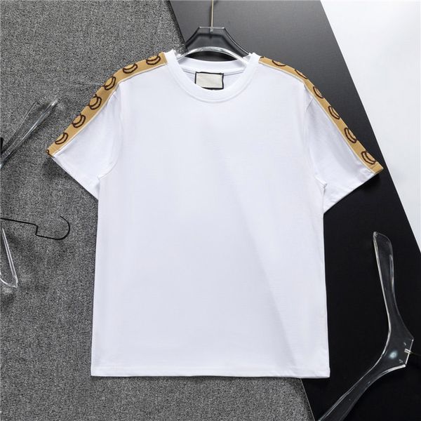 Designers masculinos Camista da moda famosa Marcas homens roupas preto camisetas brancas de algodão redonda de manga curta feminina feminina hip hop tshirt m-3xl