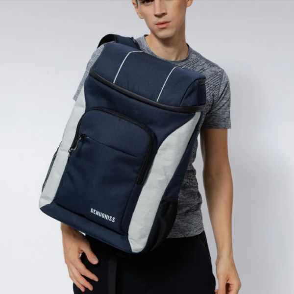 Taschen Denuoniss Isolierung großer Kühlertasche Thermo Großer Picknickbox Isoliert isoliert Kühl Rucksack Eispack Frisch Träger Thermals Rückenbeutel