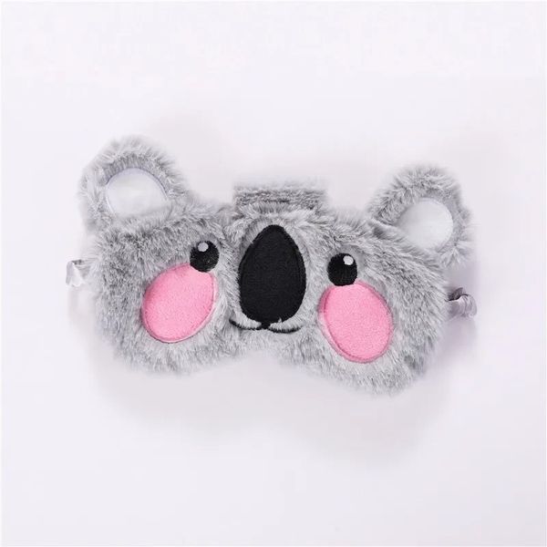 Maschera del sonno peluche carino koala coniglio ordina bendata eye band cover nottur night maschere bandage cotone per manicotto rilassamento