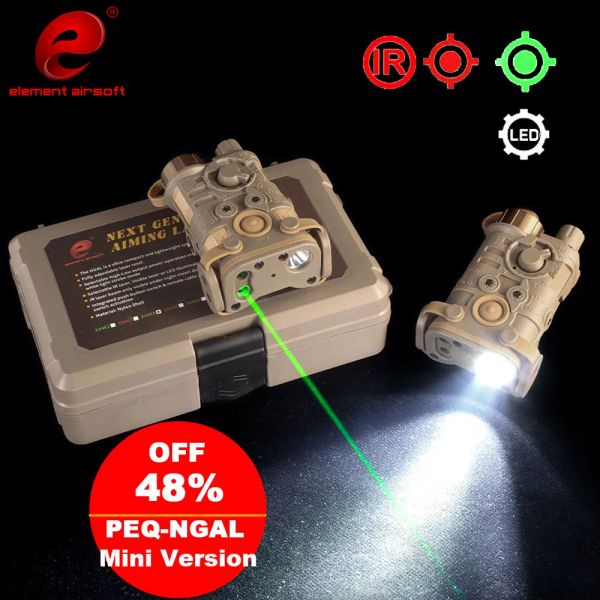 Scopes Element Tactical NGAL AN/PEQ15 AR15 Taschenlampe Rotlaser Sehung IR Zeiger Strobe LED Mini Airsoft Outdoor Hunting Torch Light