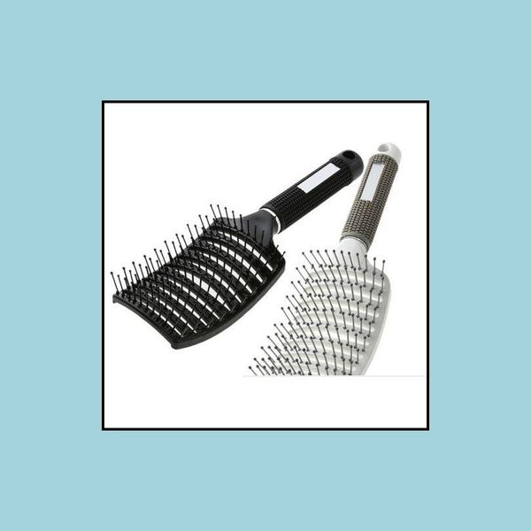 Escova de cabelo pentes de nylon Profissional Brush de cabeleireiro pente de cabeleireiro molhado para entrega de escova de cabelo Produtos de cuidados de cuidados OTTOB