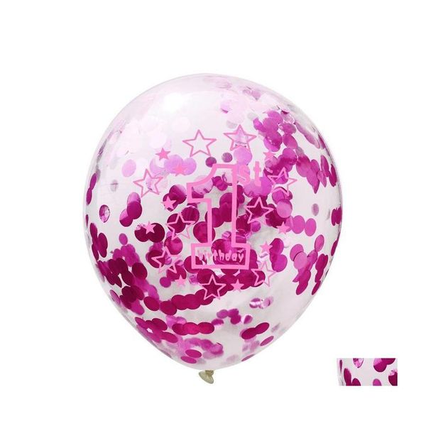 Decorazione per feste da 40 pollici Balli per baby shower Babies di un anno di compleanno Digital Balloon Festival Festival Airballoon 19gl L1 Dr Otjoz