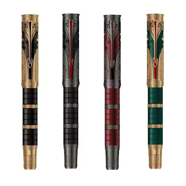 Stifte Hongdian Qin Dynasty -Serie Kolbenbrunnen Stift extra fein/ feines Nib exquisite Retro Kalligraphie Schreiben Gravurer chinesischer Stil