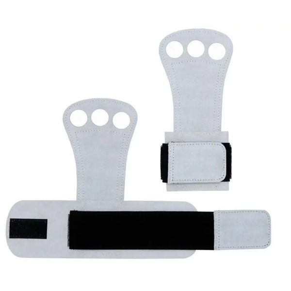 NEU 2024 natürliches Lederhandgriff Damen Männer Palmschutz für Pull -Up -Fitness -Handschuhe mit Handgelenksgurt natürliche Ledergriffe Natürliche