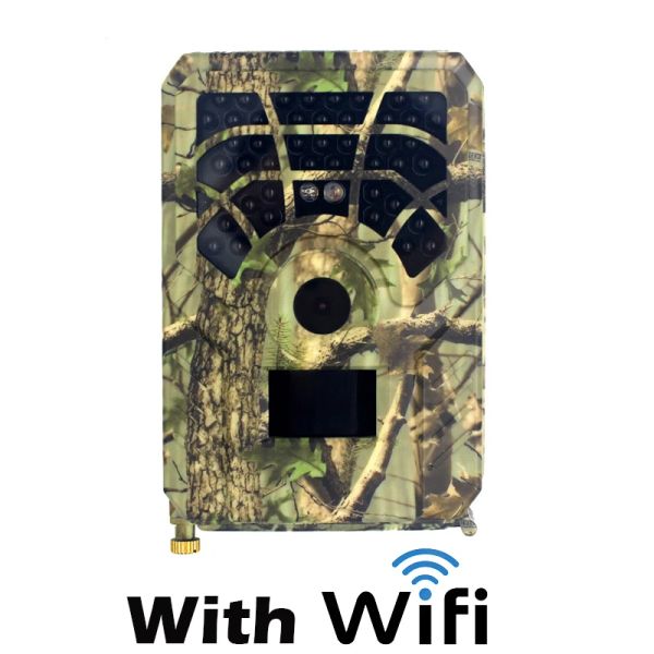 Câmera de trilha PR300 de câmeras com WiFi Wireless App pir infravermelho Night Vision Vision Wildlife Trail Camera Câmera de Câmera de Câmera de Câmera HD 1080