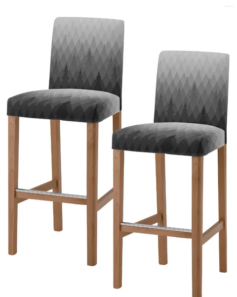 Coperture per sedie a gradiente Copertura geometrica grigio grigio copertura corta protezione per allungamento elevato per il banchetto EL