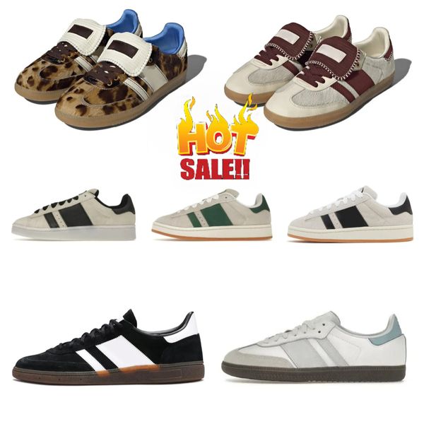 Sapatos novos sapatos vegan og spezial sapatos casuais para homens homens tênis de grife nuvem core core preto blackners colegiados goma verde ao ar livre tênis de esportes planos