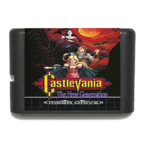 Kartlar Yeni Varış Castlevania Yeni Nesil 16 Bit MD Oyun Kartı Sega Mega Drive Genesis için