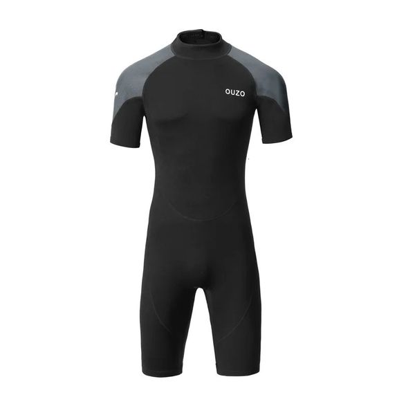 Terno de 15mmdiving Men shorts shorts shorts One peça Diving Protection Surfing Skin Skin Swimsuit de inverno 240411
