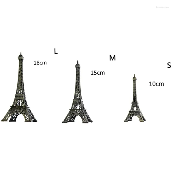 Armazenamento de cozinha Mini Paris Eiffel Tower Model Desk Fatuine estátua Crafts Alloy de lembrança