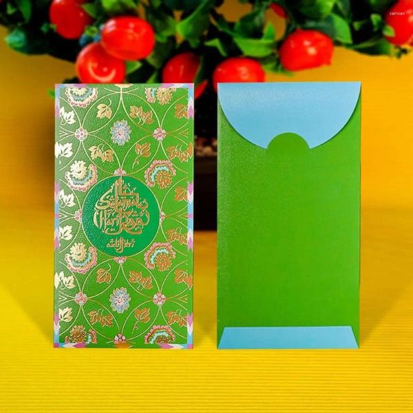 Geschenkverpackung Muslim Viel Glück Wünsche für Sie Eid Geld Papiertüten Mubarak Cash Hüllkurve Festival Party Lieferungen Ramadan Dekoration