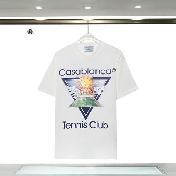 Рубашка Casablanc Man футболка для одежды Шорты Шорты рукав одежда Casablanc-S Tshirts Geometric Print рубашка повседневная футболка дизайнер