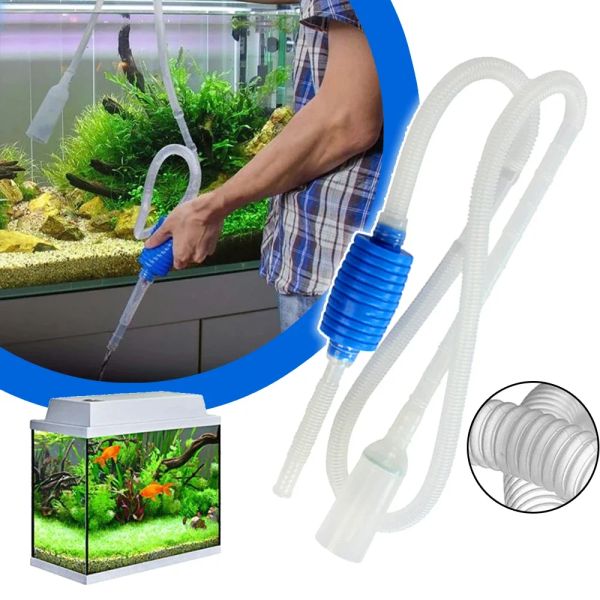 Accessoires Aquarium Siphon Fischtank Siphon Vakuumreiniger Pumpe Semiautomatische Wasserwechsel Wechsler Kies Wasserfilter Acuario Zubehör