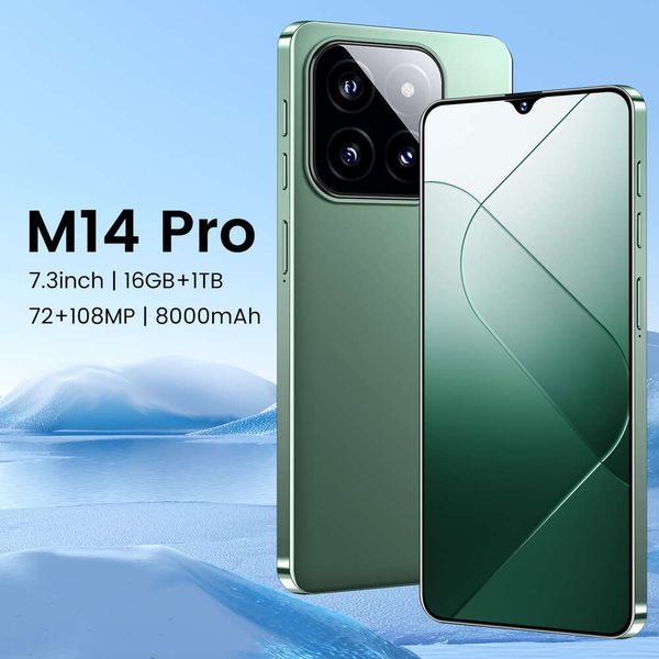 Новый M14PRO 7,3-дюймовый 1+16G с высоким экраном Android по низкому смартфону по низким показателям.