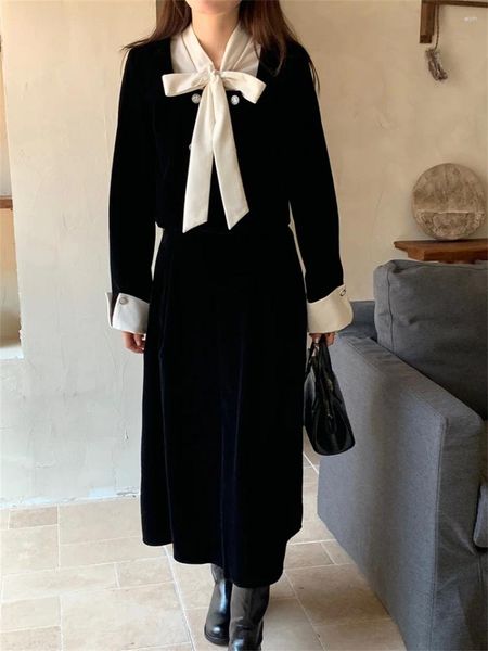 Abiti da lavoro Alien Kitty Black Office Lady Siding Women Woming Elegant Coats Slim Daily Autumn 2024 set di gonne Long A-line vintage A-line
