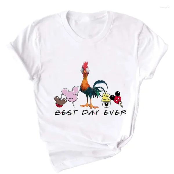 Женские футболки T Dianey Funny Cock Рубашка модная одежда День, когда-нибудь превзойдя футболки для летних мужских