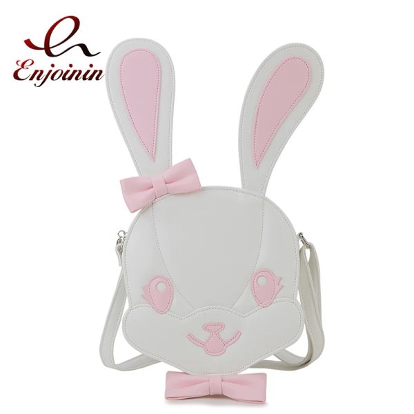 Taschen Kawaii Bunny -geformte Geldbörsen und Handtaschen für Frauen süße Lolita Umhängetasche Mädchen Crossbody Tasche Fashion Cosplay Messenger Tasche