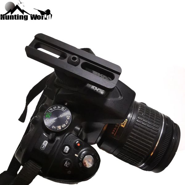 Kameralar Taktik CNC 21mm Demiryolu Montajı Uyum Kırmızı Dot Gözü Kapsamı Canon/Nikon DSLR Kamera Fotoğraf Avcılığı için Sıcak Ayakkabı Adaptörü