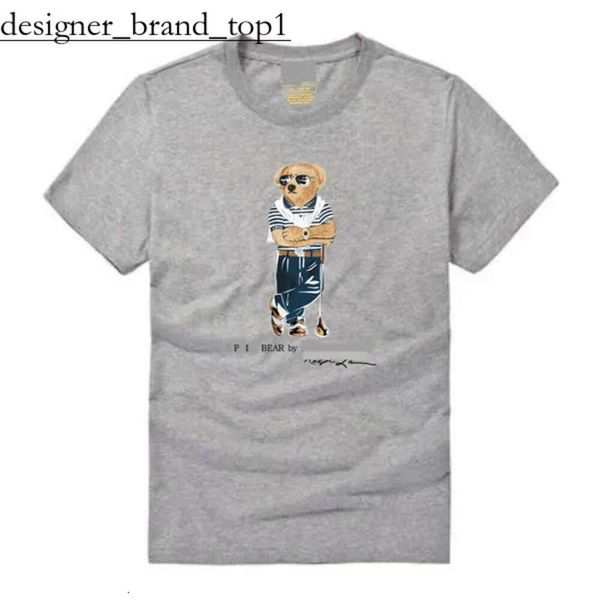 24 New Little Bear T-Shirt Designer Trendy T-Shirts Bären Hemd Herren Womens Polo T-Shirt Grafikbär bedrucktes Mann Casual T-Shirt Luxus Kurzarm Kleidung 8237