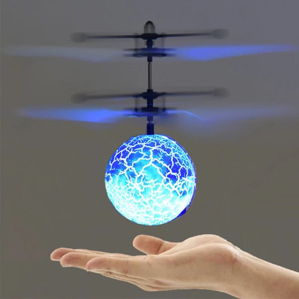 Kid Fly Ball Mini RC Drone Toys Creative Kids Helicopter Электронный инфракрасный индукционный самолет Игрушечный мальчик День рождения 240417