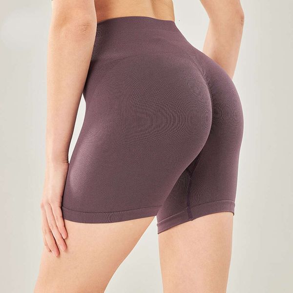 Lu lu Shorts allinea 2023 yoga senza saldatura elasticità pantaloni a tripli miele pesca pesca al fianco della vita alta cortometraggi da corsa grina da corsa sport donna