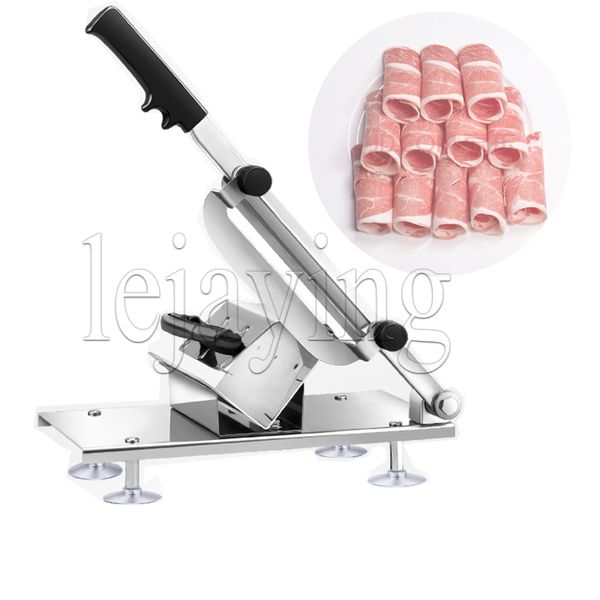 Kommerzieller gefrorener Fleisch Slicer Knochenschneidwerkzeug Edelstahl Knochen Fleischschneider Huhn Entenfische Handbuch Schneidmaschine