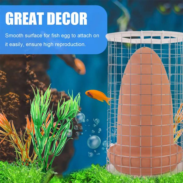 Acquari che riproducono cono di pesce che generano acquario discus ardesia angolfish razza razza serbatoio gamberetto decorazione di secchio in ceramica con angelo per gabbia