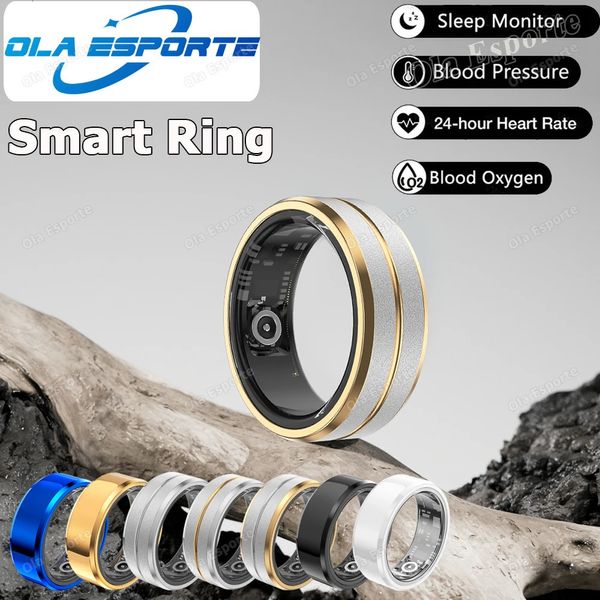 Ceramic Smart Ring Men Monitoraggio Salute Frequenza cardiaca Remoto PO IN MODERE MULTISTITTO IN MULTISTO SMARTRING 240414