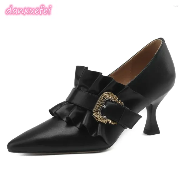 Kleiderschuhe Marke Frauen Pumpen Herbst Elegante Damen dünne High Heels spitze Zehenseitenzip -Party Eheringte Frau Heeled