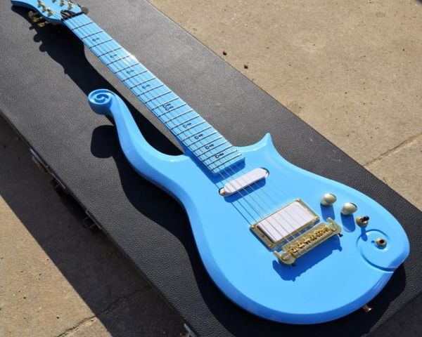 Diamond Series Prince Cloud Sky Blue Guitar Guitar Alder Maple Maple Deck Love Symbol Inclina