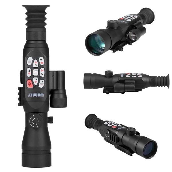 Escopos digitais wifi sniper scope hd infravermelho visual noturna mira riflescope monocular variando o dispositivo de mira no rifle para caçar