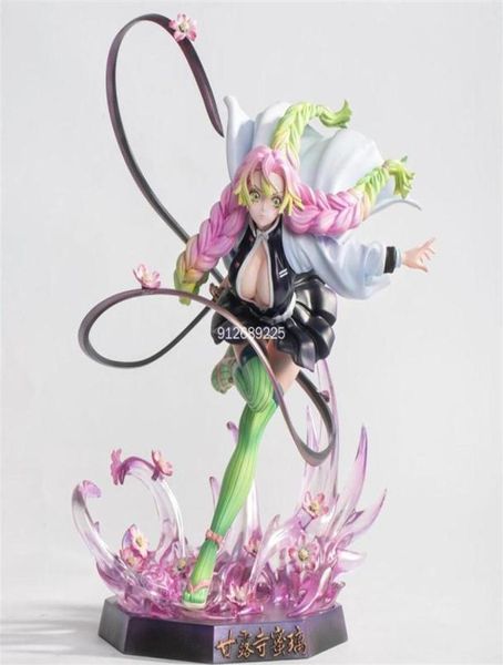 21 см. Новая аниме -статуэтка модель Kimetsu no Yaiba Kanroji Mitsuri Figures Figures