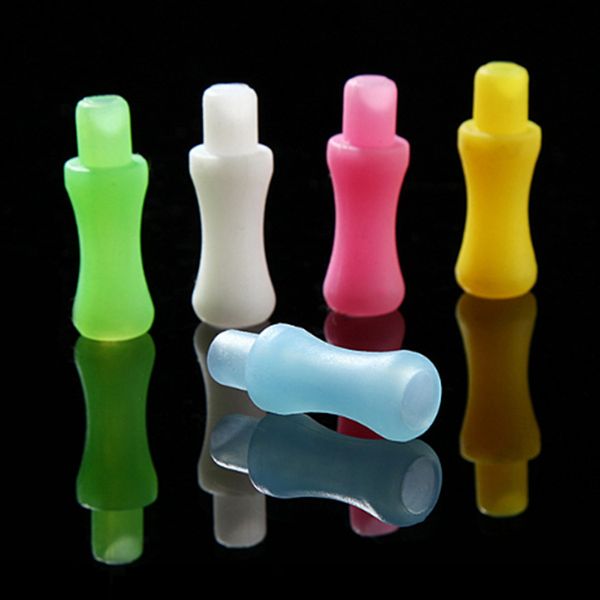 Bocal de borracha de borracha macia de silicone colorida Tubo de tubo de fumar Bongohs Acessórios para cachimbo de água Bongs Dab Rig