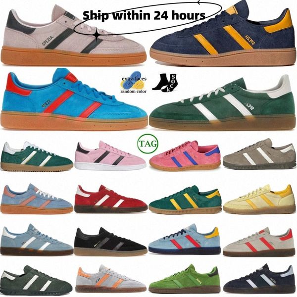 Designer Casual Sneakers Schuhe Spezial Navy Gum Aluminium Core Black Collegiate Semi Green Spark Hellblau Clear Pink Preloved Red Nighpwr9#