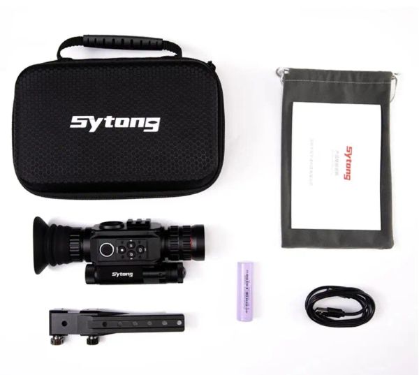 Scopes Sytong Ht60 6.513x / 2x8x Night Vision Clipon Fucile Ampe ipx7 Wifi WiFi Transmissi