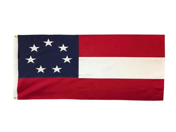 1. Ulusal Konfederasyon bayrağı afiş 3x5 ft 90x150cm Eyalet Bayrak Festivali Partisi Hediye 100d Polyester Kapalı Açık Baskı Sell8043865