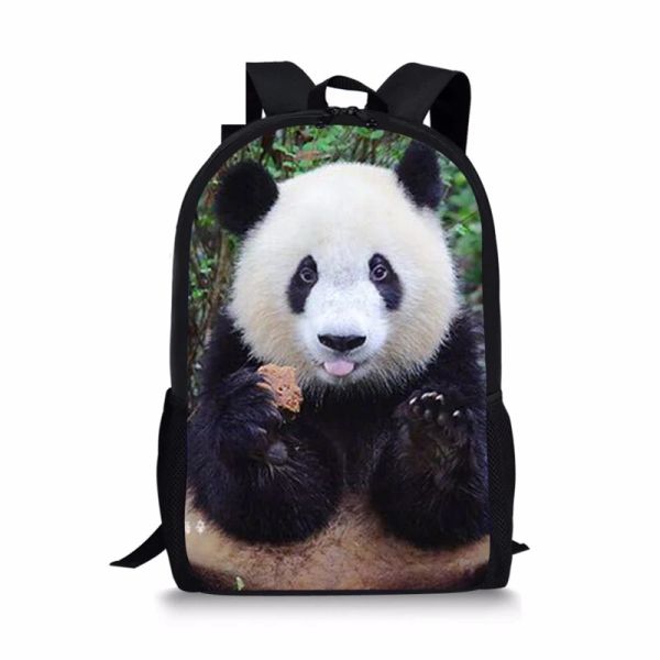 Taschen Tiere 3d Panda Print Rucksack Jungen Mädchen Schultaschen Grundschüler Rucksack Kinder Reiseschule Taschen 16 Zoll