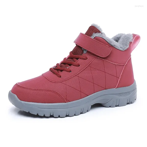 Lässige Schuhe Moipheng Paare Plattform Sneakers Winter Plüsch warm für Frauen dicker Sohle Sportmänner High Top Sneaker